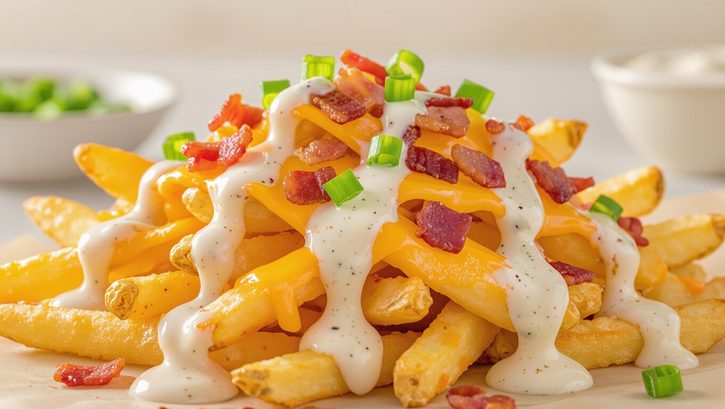 loaded chicken bacon fries